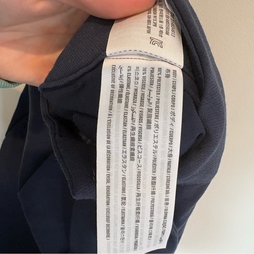 Abercrombie & Fitch Curve Love Sloane Tailored Wide Leg Pant 30Tall/10T Navy NWT - Picture 6 of 7